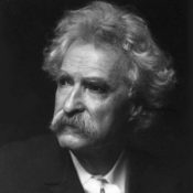 Photo of American author Mark Twain