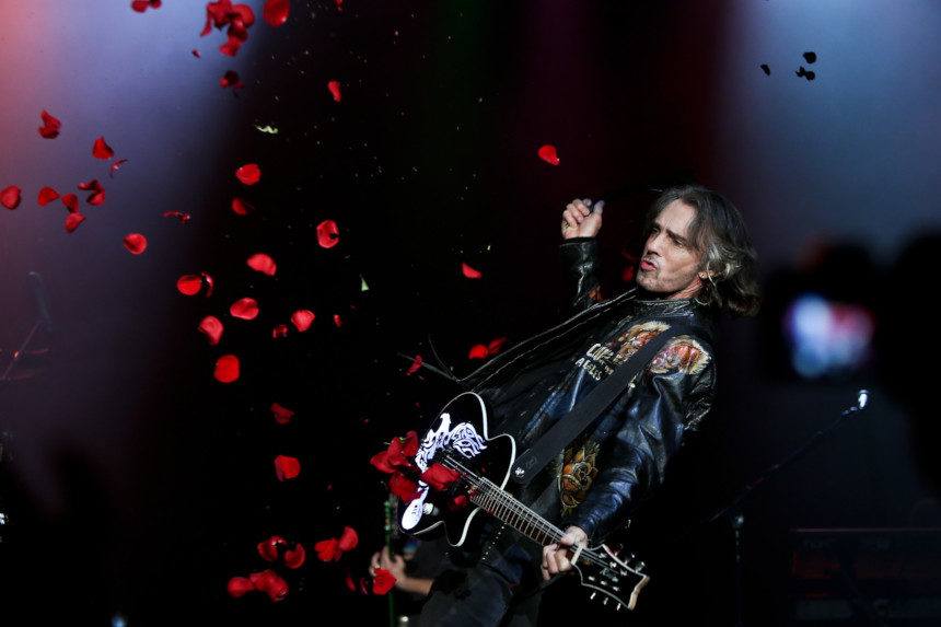 Rick Springfield during a concert performance at Huntington, New York in 2018