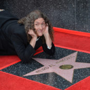 "Weird Al" Yankovic with his Hollywood Walk of Fame star