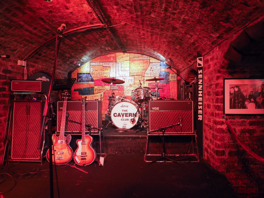 The stage at the Caravan Night Club