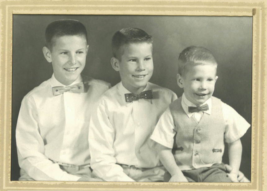 The Van Der Leun brothers as children in 1957