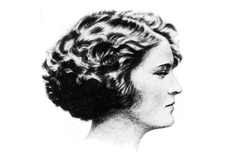 Illustration of Zelda's Fitzgerald side profile