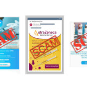 Examples of scams targeting people who recently got their coronavirus shots.