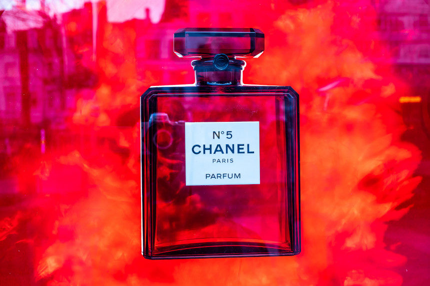 Bottle of the perfume Chanel No. 5