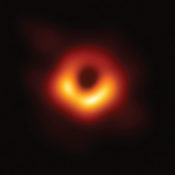 Composite image of a black hole