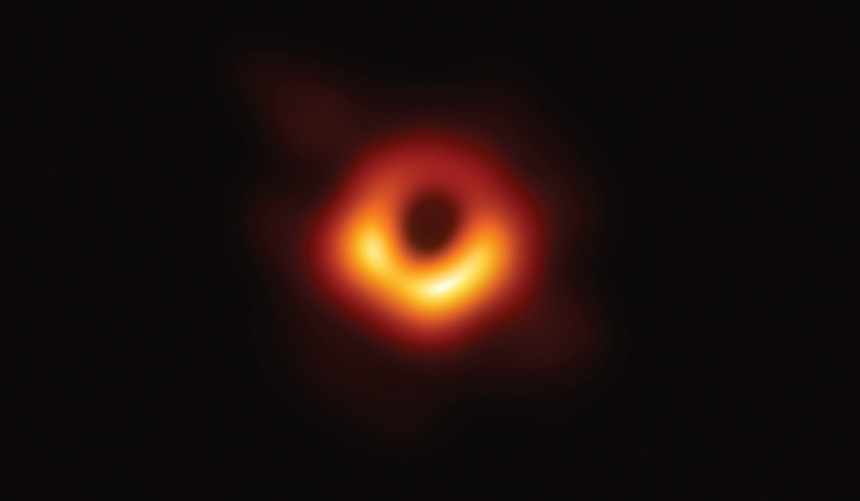 Composite image of a black hole