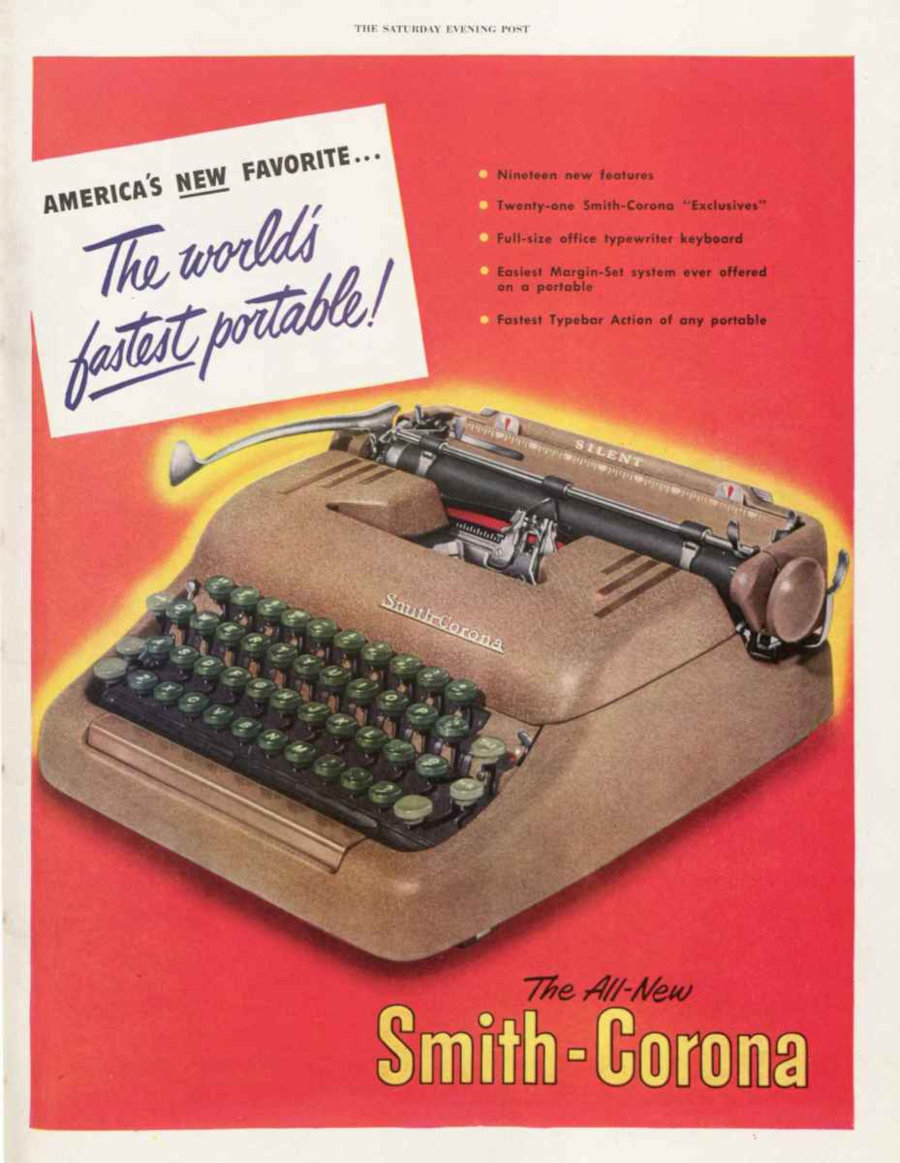 Typewriter ad