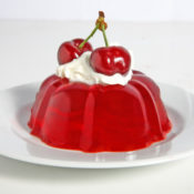 Jell-o dessert on a dish