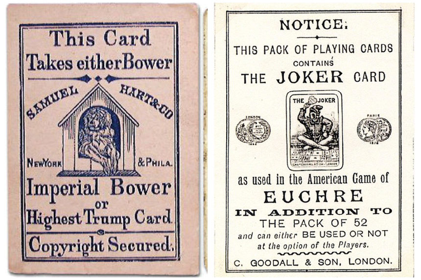 Early examples of the Joker card