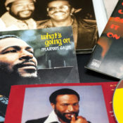 Marvin Gaye records and photos