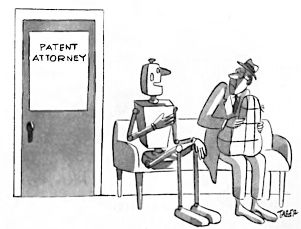 Robot takes himself to a patent attorney