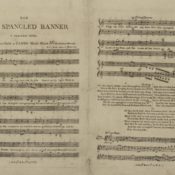 The first sheet music publication of The Star Spangled Banner by Thomas Carr