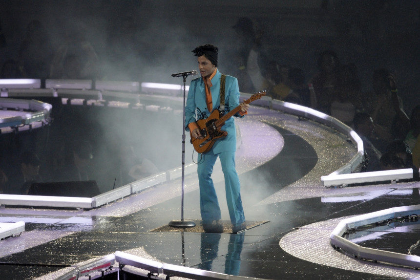 Prince performing at the 2007 Super Bowl halftime show