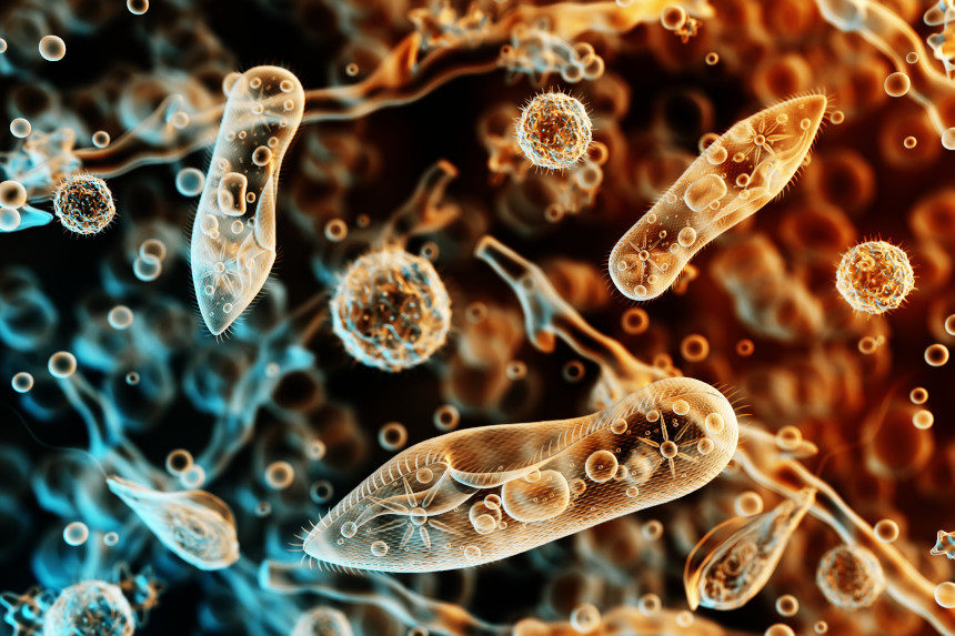 3D rendering of protozoa