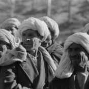Men in Kabul greeting President Eisenhower