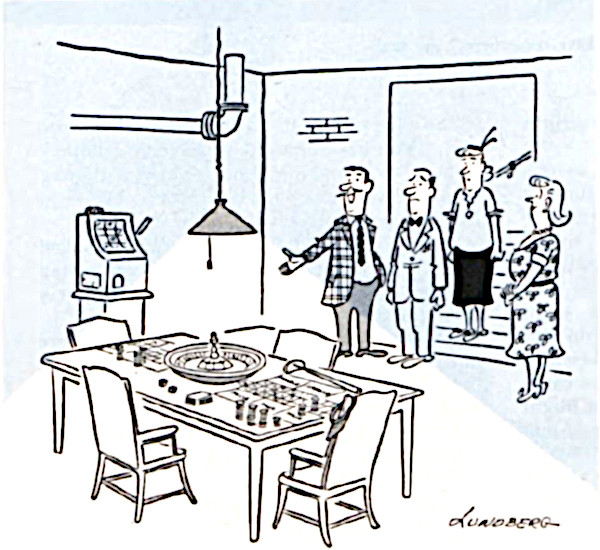 Gambling cartoon