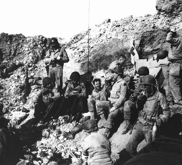 Soldiers resting