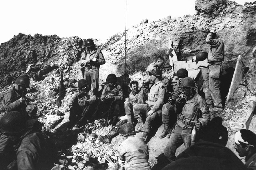 Soldiers resting