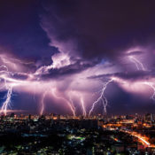 Lightning storm