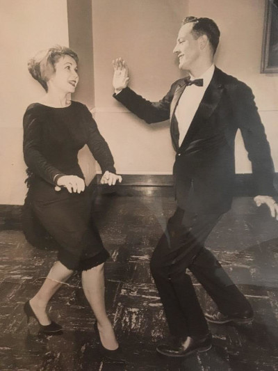 Gay Haubner's parents dancing the Twist