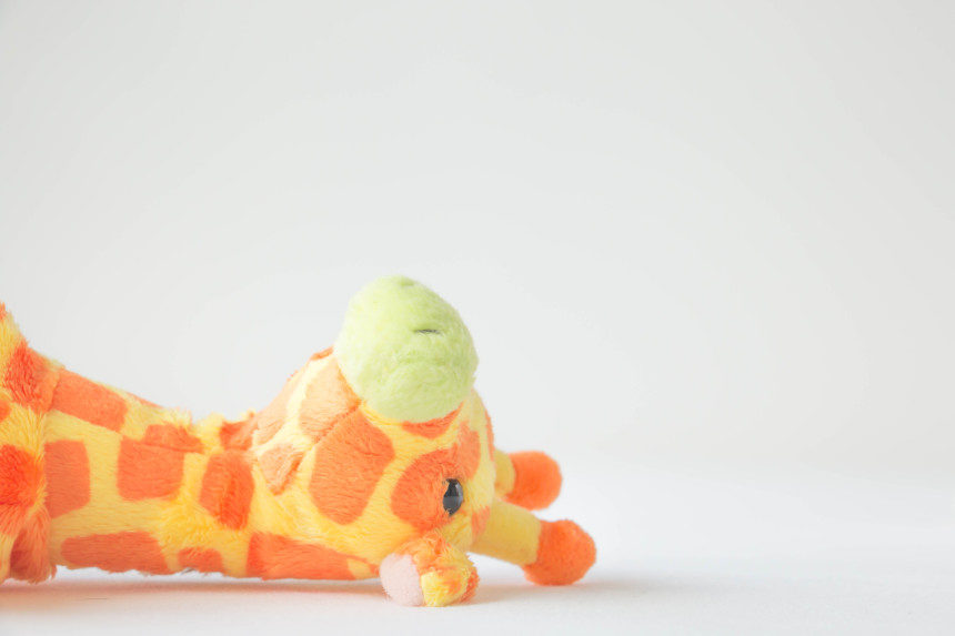 A stuffed giraffe