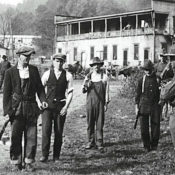 Miners surrendering to federal troops following the Battle of Blair Mountain in 1921