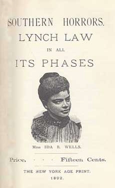 Cover for the Ida B. Wells book Southern Horrors