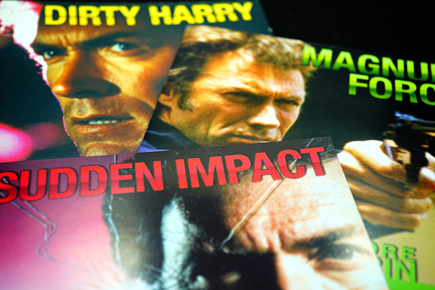 Covers for various Dirty Harry DVDs