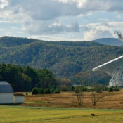 Satellite dish at the Green Bank Observatory in West Virginia