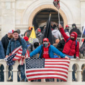 Pro-Trump insurrectionists rally at the U.S. Capitol building on January 6, 2021. (Shutterstock)