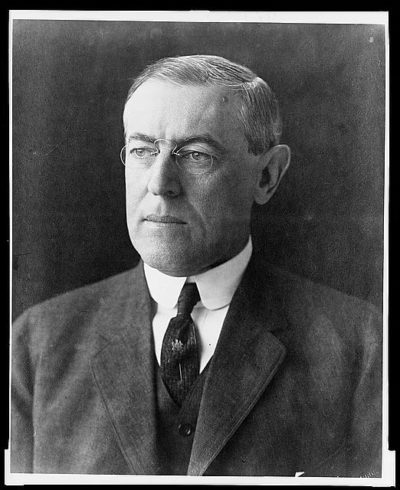 Photo of U.S. President Woodrow Wilson