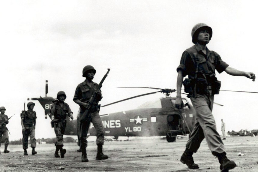 U.S. Marines and South Vietnamese forces in 1992
