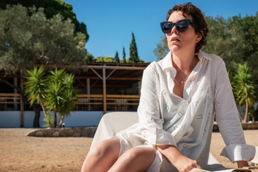 Olivia Colman in The Lost Daughter (Yannis Drakoulidis/Netflix © 2021)