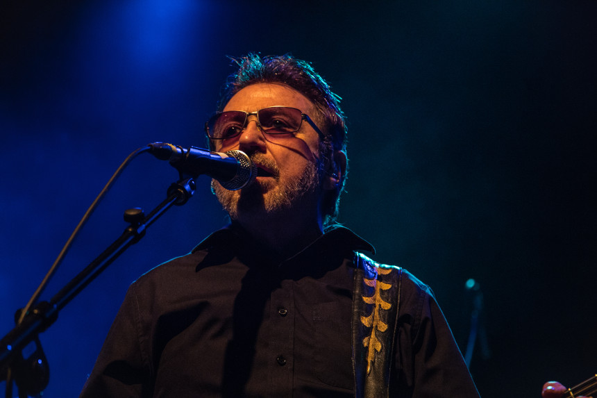 Buck Dharma performing on stage