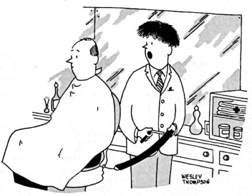 Cartoons: Barber Banter | The Saturday Evening Post