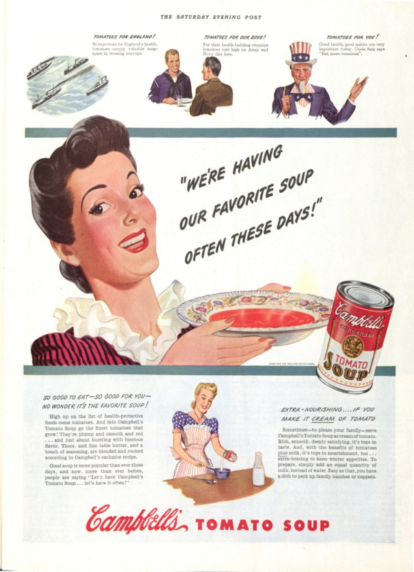 Campbell soup ad