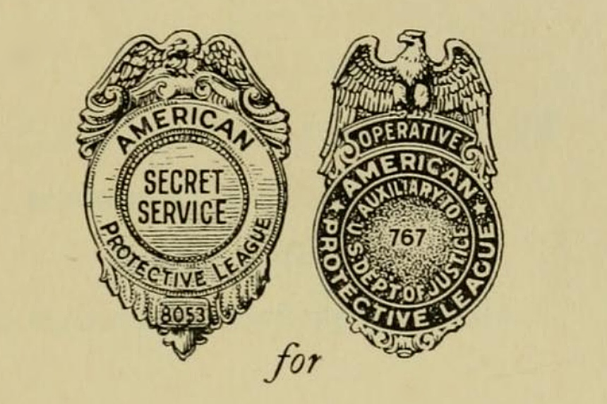American Protective League badges