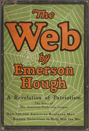 The cover for the book "The Web" by Emerson Hough