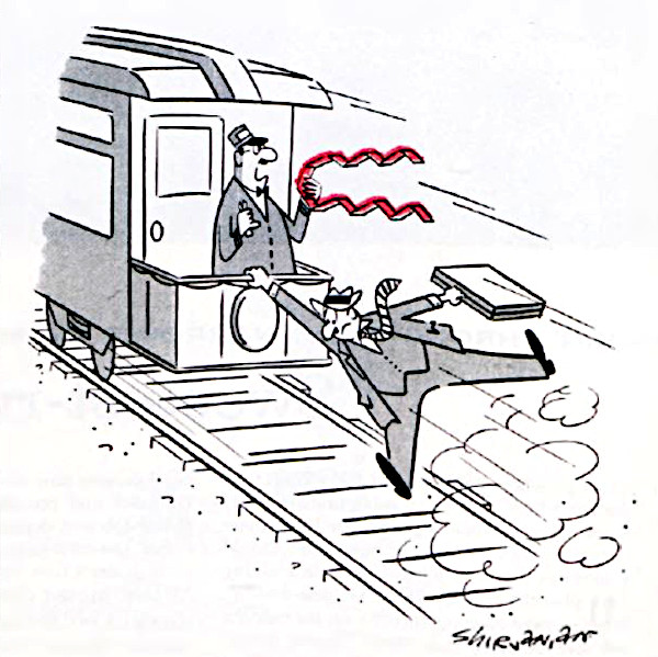 Cartoons: Commuter Rail Fails | The Saturday Evening Post