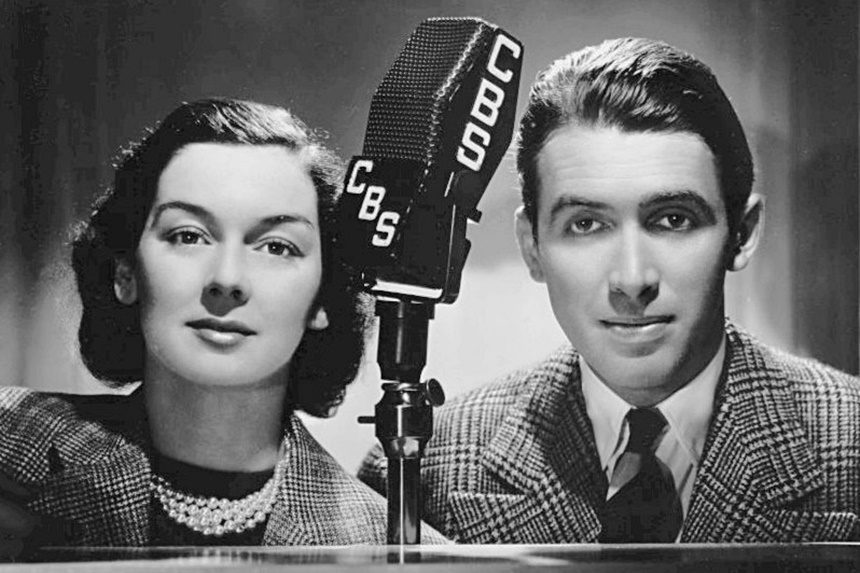 Rosalind Russell and James Stewart