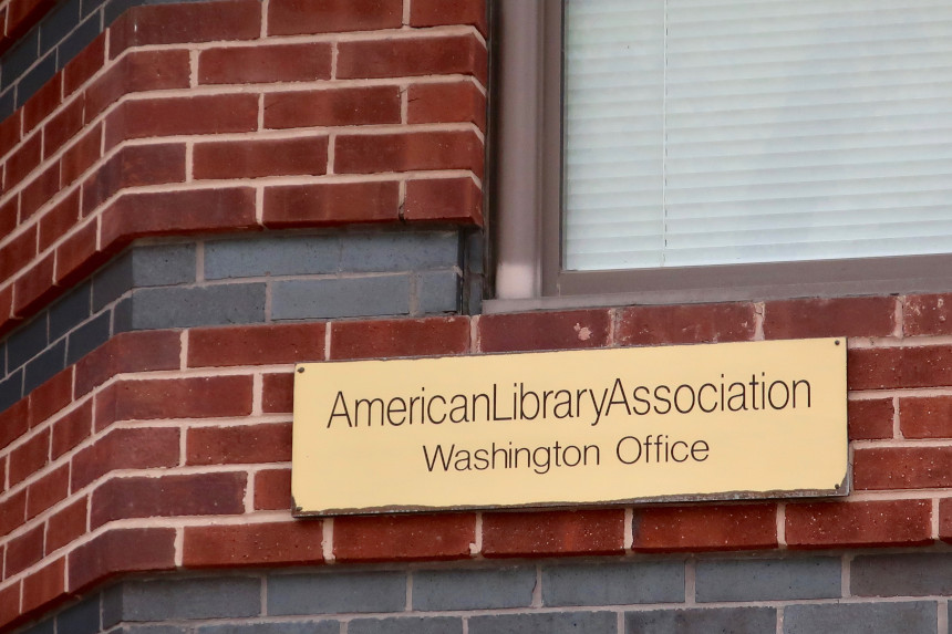 Sign that reads "American Library Association