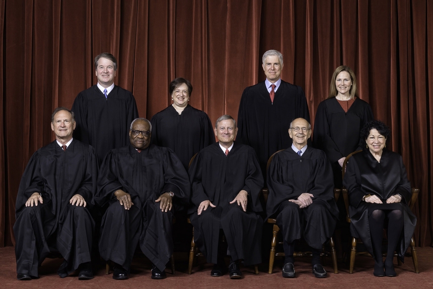 The current makeup of the U.S. Supreme Court