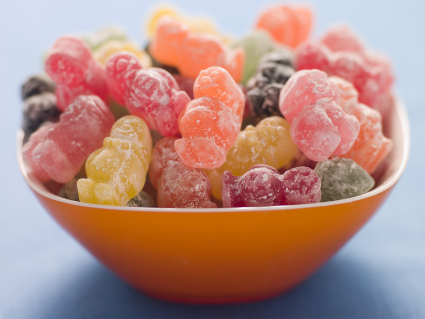 Bowl of Jelly sweets