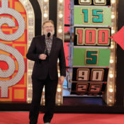 Drew Carey during a taping of The Price is Right