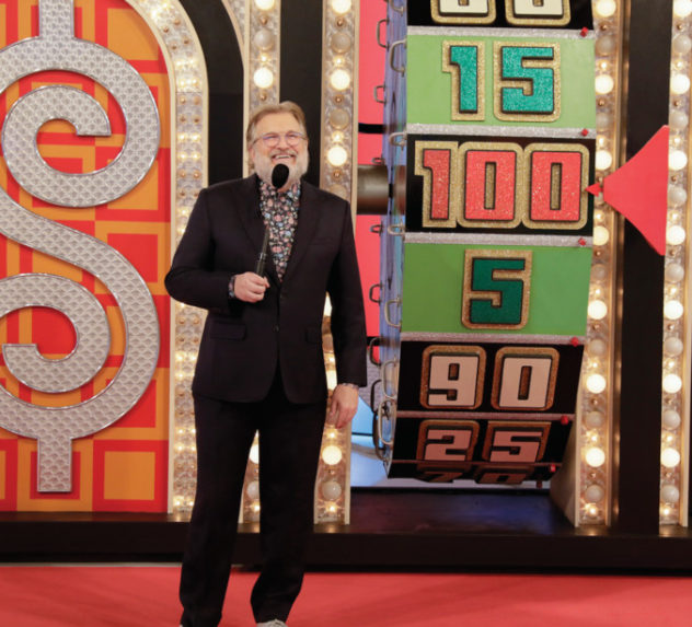 Drew Carey during a taping of The Price is Right