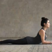 Woman doing a stretch exercise