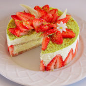 Sponge Cake with strawberries