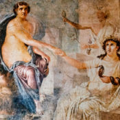 Portion of a Roman painting