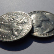 Pair of U.S. quarters
