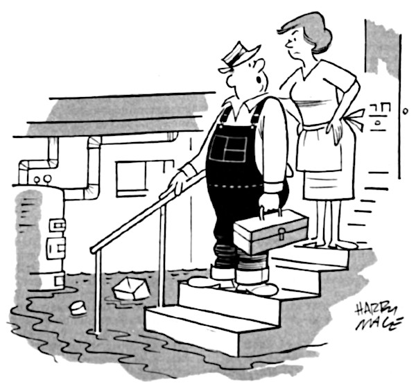 plumbing cartoon